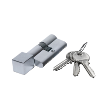 Цилиндровый механизм Extreza AS-70C-KNOB-2 40x30 мм, (35x10x25) ключ-вертушка, матовый хром F05