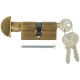 Цилиндровый механизм Extreza AS-60С ключ-вертушка (KNOB-1) 25x10x25 (30/30) матовая бронза F03