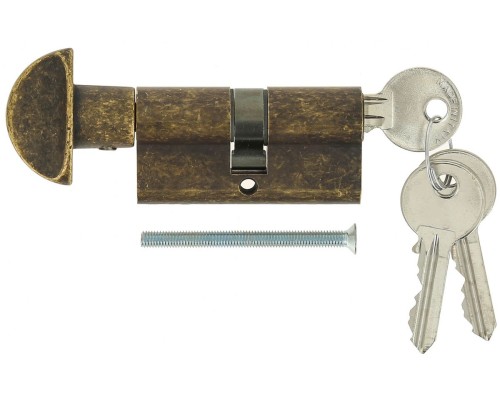 Цилиндровый механизм Extreza AS-60С ключ-вертушка (KNOB-1) 25x10x25 (30/30) античная бронза F23 Цилиндровый механизм Extreza AS-60С ключ-вертушка (KNOB-1) 25x10x25 (30/30) античная бронза F23