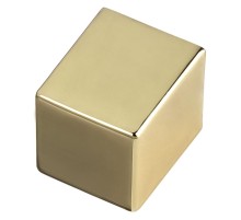 Вертушка квадратная под цилиндр Extreza KNOB-2 полированная латунь F01
