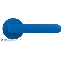 Дверная ручка на круглом основании COLOMBO ONE CC11RSB-C12 матовый капри синий