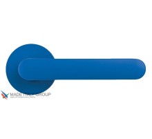 Дверная ручка на круглом основании COLOMBO ONE CC11RSB-C12 матовый капри синий