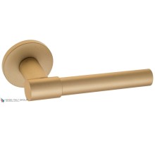 Дверная ручка на круглом основании Fratelli Cattini UNA 7FS-BS матовая латунь