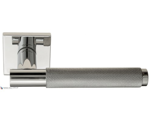 Дверная ручка на квадратном основании Fratelli Cattini UNA X 8FS-CR полированный хром
