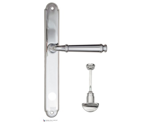 Дверная ручка на планке Fratelli Cattini FARFALLA WC-2 PL01-CR полированный хром Дверная ручка на планке Fratelli Cattini FARFALLA WC-2 PL01-CR полированный хром