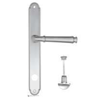 Дверная ручка на планке Fratelli Cattini FARFALLA WC-2 PL01-CS матовый хром