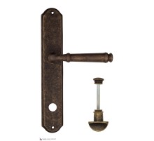 Дверная ручка на планке Fratelli Cattini FARFALLA WC-2 PL02-BA античная бронза