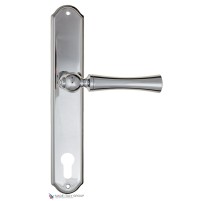 Дверная ручка на планке Fratelli Cattini FOGGIA CYL PL02-CR полированный хром