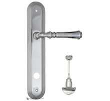 Дверная ручка на планке Fratelli Cattini GRACIA WC-2 PL288-CR полированный хром Дверная ручка на планке Fratelli Cattini GRACIA WC-2 PL288-CR полированный хром