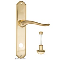 Дверная ручка на планке Fratelli Cattini LAVERA WC-2 PL02-OLV полированная латунь Дверная ручка на планке Fratelli Cattini LAVERA WC-2 PL02-OLV полированная латунь