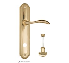 Дверная ручка на планке Fratelli Cattini LUCCIA WC-2 PL257-OLV полированная латунь Дверная ручка на планке Fratelli Cattini LUCCIA WC-2 PL257-OLV полированная латунь