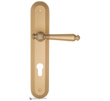 Дверная ручка на планке Fratelli Cattini MARANI CYL PL288-BS матовая латунь