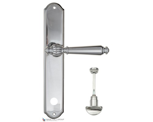 Дверная ручка на планке Fratelli Cattini MARANI WC-2 PL02-CR полированный хром Дверная ручка на планке Fratelli Cattini MARANI WC-2 PL02-CR полированный хром