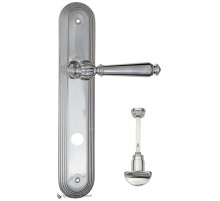 Дверная ручка на планке Fratelli Cattini MARANI WC-2 PL288-CR полированный хром