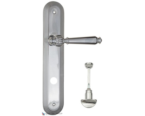 Дверная ручка на планке Fratelli Cattini MARANI WC-2 PL288-CR полированный хром Дверная ручка на планке Fratelli Cattini MARANI WC-2 PL288-CR полированный хром