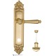 Дверная ручка на планке Fratelli Cattini MARANI WC-2 PL96-OLV полированная латунь