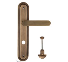 Дверная ручка на планке Fratelli Cattini PIPPA WC-2 PL288-BY матовая бронза
