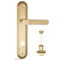Дверная ручка на планке Fratelli Cattini PIPPA WC-2 PL288-OLV полированная латунь