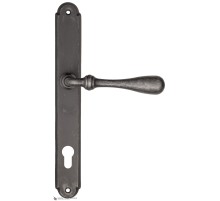 Дверная ручка на планке Fratelli Cattini RETRO CYL PL01-IA античное серебро