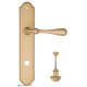 Дверная ручка на планке Fratelli Cattini RETRO WC-2 PL257-BS матовая латунь