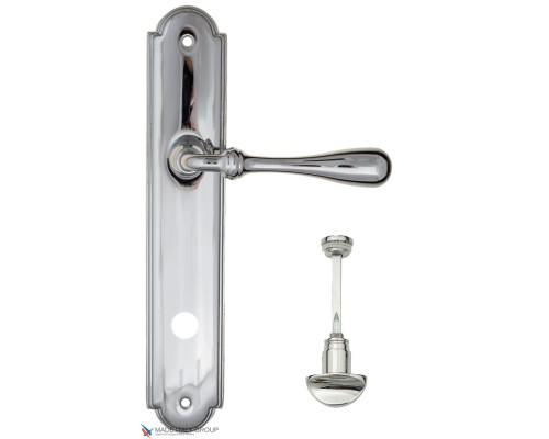Дверная ручка на планке Fratelli Cattini RETRO WC-2 PL257-CR полированный хром Дверная ручка на планке Fratelli Cattini RETRO WC-2 PL257-CR полированный хром