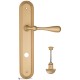 Дверная ручка на планке Fratelli Cattini RETRO WC-2 PL288-BS матовая латунь