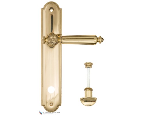 Дверная ручка на планке Fratelli Cattini TORCELLO WC-2 PL257-OLV полированная латунь Дверная ручка на планке Fratelli Cattini TORCELLO WC-2 PL257-OLV полированная латунь