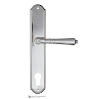 Дверная ручка на планке Fratelli Cattini TOSCANA CYL PL02-CR полированный хром