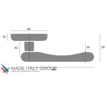 Дверная ручка Venezia ANAFESTO D4 полированная латунь