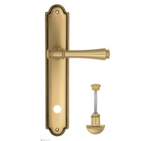 Дверная ручка Venezia CALLISTO WC-2 на планке PL98 французское золото + коричневый
