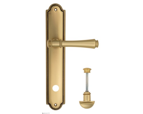 Дверная ручка Venezia CALLISTO WC-2 на планке PL98 французское золото + коричневый Дверная ручка Venezia CALLISTO WC-2 на планке PL98 французское золото + коричневый