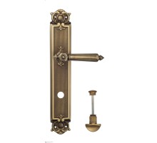 Дверная ручка Venezia CASTELLO WC-2 на планке PL97 матовая бронза