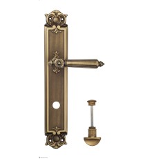 Дверная ручка Venezia CASTELLO WC-2 на планке PL97 матовая бронза