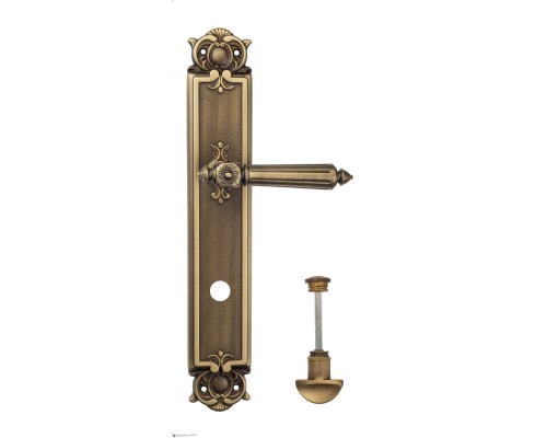 Дверная ручка Venezia CASTELLO WC-2 на планке PL97 матовая бронза Дверная ручка Venezia CASTELLO WC-2 на планке PL97 матовая бронза
