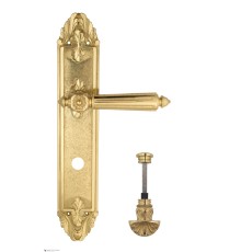 Дверная ручка Venezia CASTELLO WC-4 на планке PL90 полированная латунь
