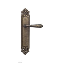 Дверная ручка Venezia VIGNOLE на планке PL96 античная бронза