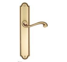 Дверная ручка Venezia VIVALDI на планке PL98 французское золото + коричневый