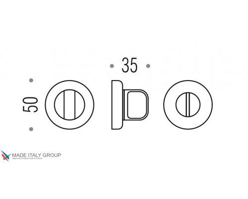 Фиксатор поворотный на круглом основании COLOMBO CD69BZG6G-OA матовая бронза Фиксатор поворотный на круглом основании COLOMBO CD69BZG6G-OA матовая бронза