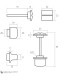 Фиксатор поворотный на MINI квадратном основании Fratelli Cattini WC-8 4FS-CS матовый хром