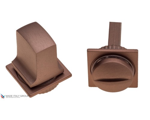 Фиксатор поворотный на MINI квадратном основании Fratelli Cattini WC-8 4FS-CU матовая медь
