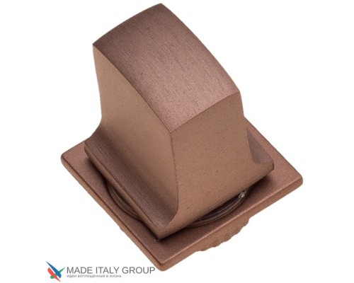 Фиксатор поворотный на MINI квадратном основании Fratelli Cattini WC-8 4FS-CU матовая медь