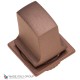 Фиксатор поворотный на MINI квадратном основании Fratelli Cattini WC-8 4FS-CU матовая медь