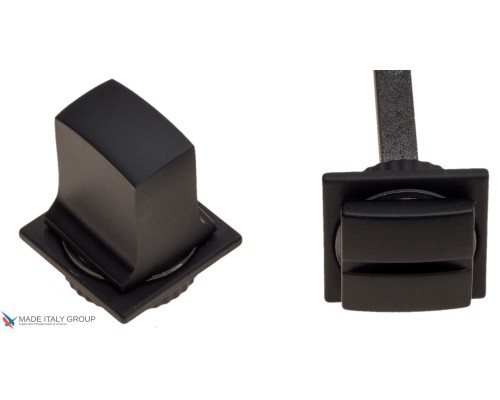 Фиксатор поворотный на MINI квадратном основании Fratelli Cattini WC-8 4FS-NM матовый черный