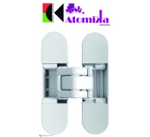 KUBICA K8060 ATOMIKA SLIM DXSX, BI петля скрытая универсальная БЕЛЫЙ (60 kg)