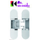 KUBICA K8060 ATOMIKA SLIM DXSX, BI петля скрытая универсальная БЕЛЫЙ (60 kg)