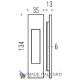 Ручка для раздвижной двери COLOMBO ID411-CM матовый хром (1шт.)