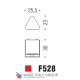 Ручка кнопка модерн COLOMBO DESIGN F528-CM матовый хром