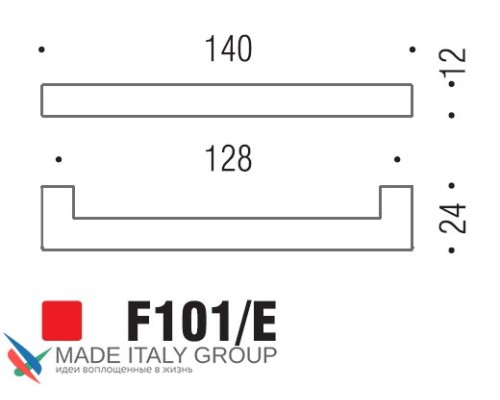 Ручка скоба модерн COLOMBO DESIGN F101E-CR полированный хром 128 мм Ручка скоба модерн COLOMBO DESIGN F101E-CR полированный хром 128 мм