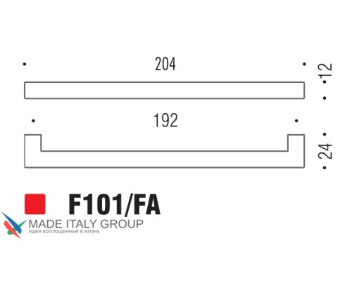 Ручка скоба модерн COLOMBO DESIGN F101FA-CM матовый хром 192 мм Ручка скоба модерн COLOMBO DESIGN F101FA-CM матовый хром 192 мм
