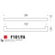 Ручка скоба модерн COLOMBO DESIGN F101FA-CM матовый хром 192 мм